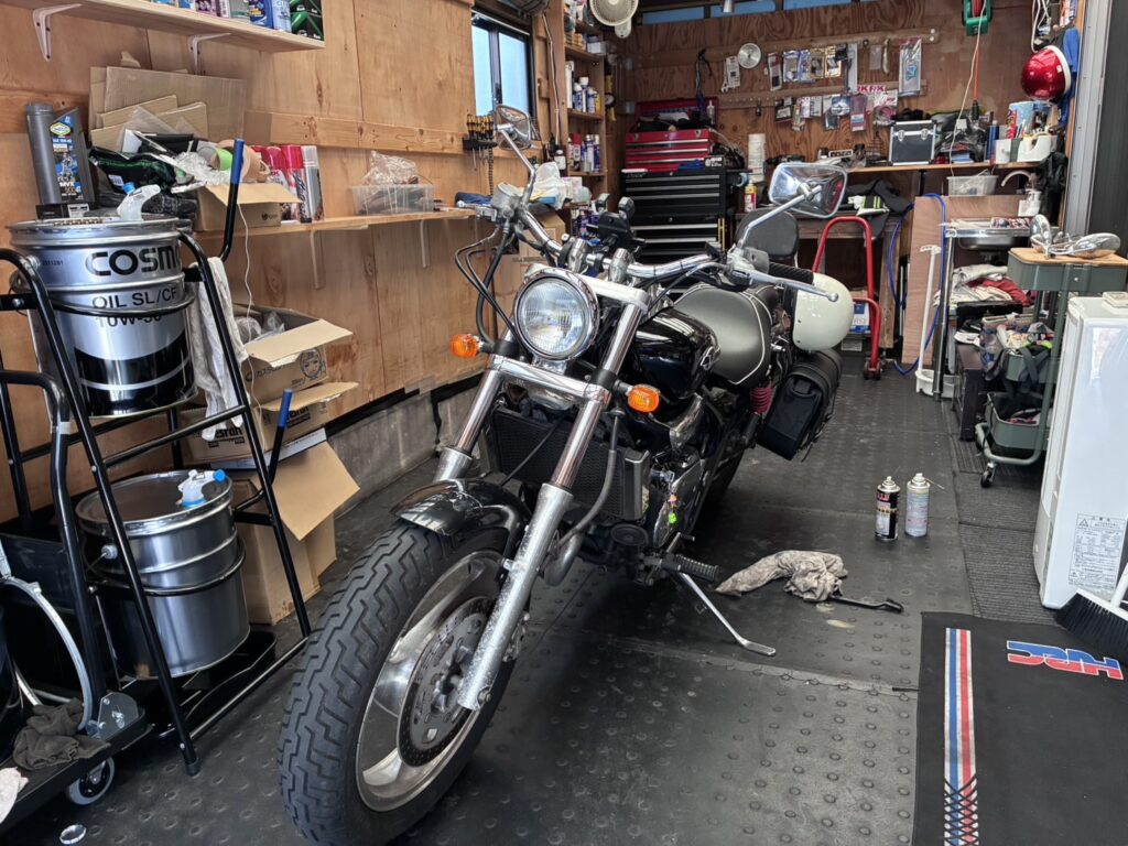 エリミネーター250V リアブレーキ不具合