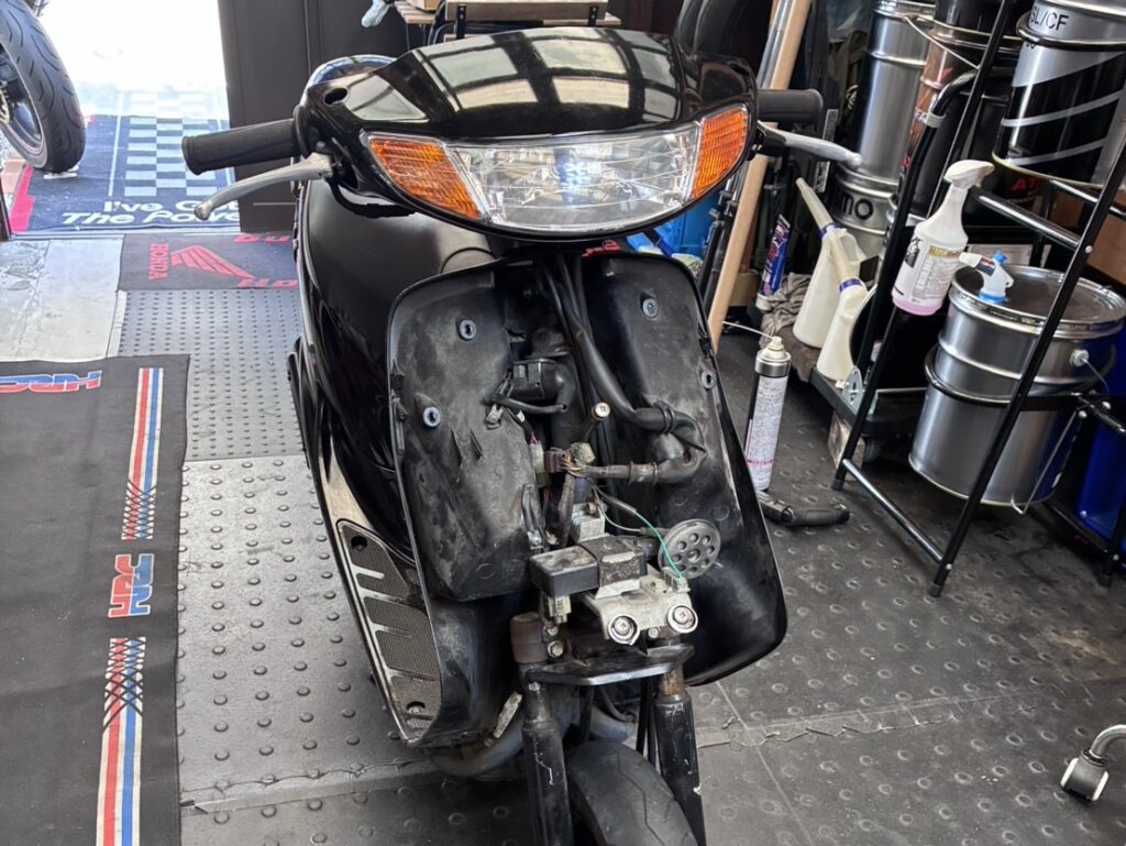 ライブディオ　事故修理
